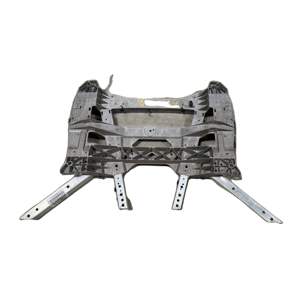 Original warehouse overview of the GM OEM front suspension crossmember and K-frame assembly