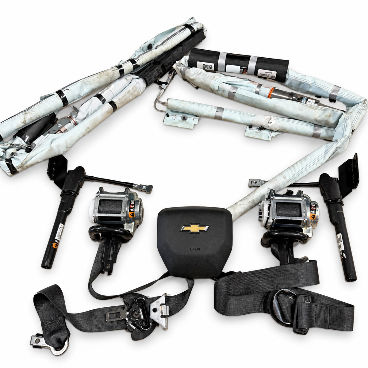 2019-2026 Chevrolet Silverado Crew Cab Airbag Seatbelt Set OEM — HD 2020-2026
