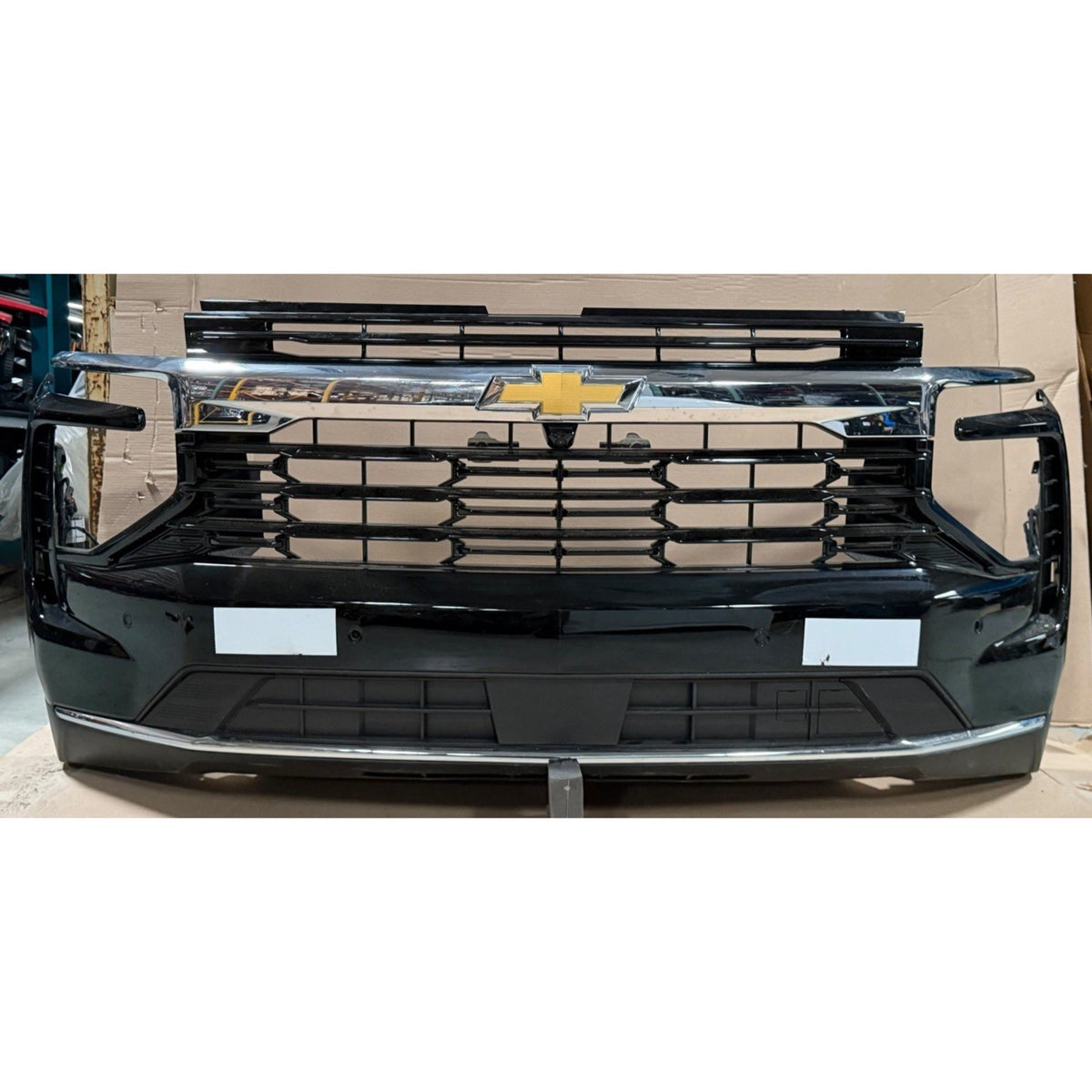 2025-2027 Chevy Tahoe/Suburban Premier Front Bumper Assembly w/ Fog, Sensors & Camera OEM Takeoff GBA Black