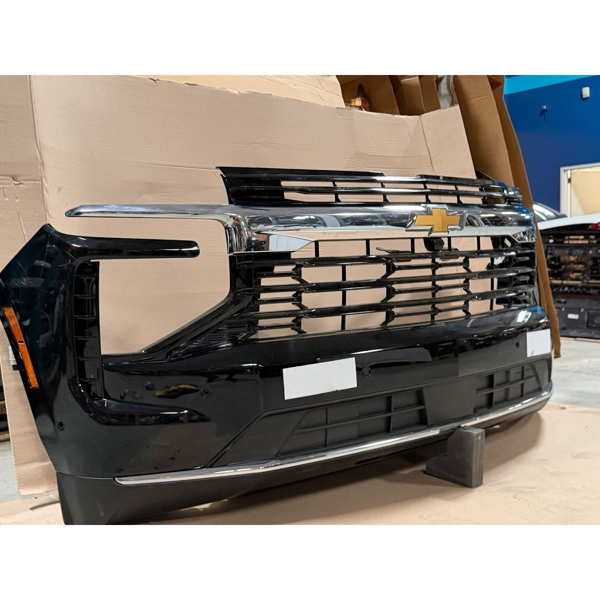 2025-2027 Chevy Tahoe/Suburban Premier Front Bumper Assembly w/ Fog, Sensors & Camera OEM Takeoff GBA Black