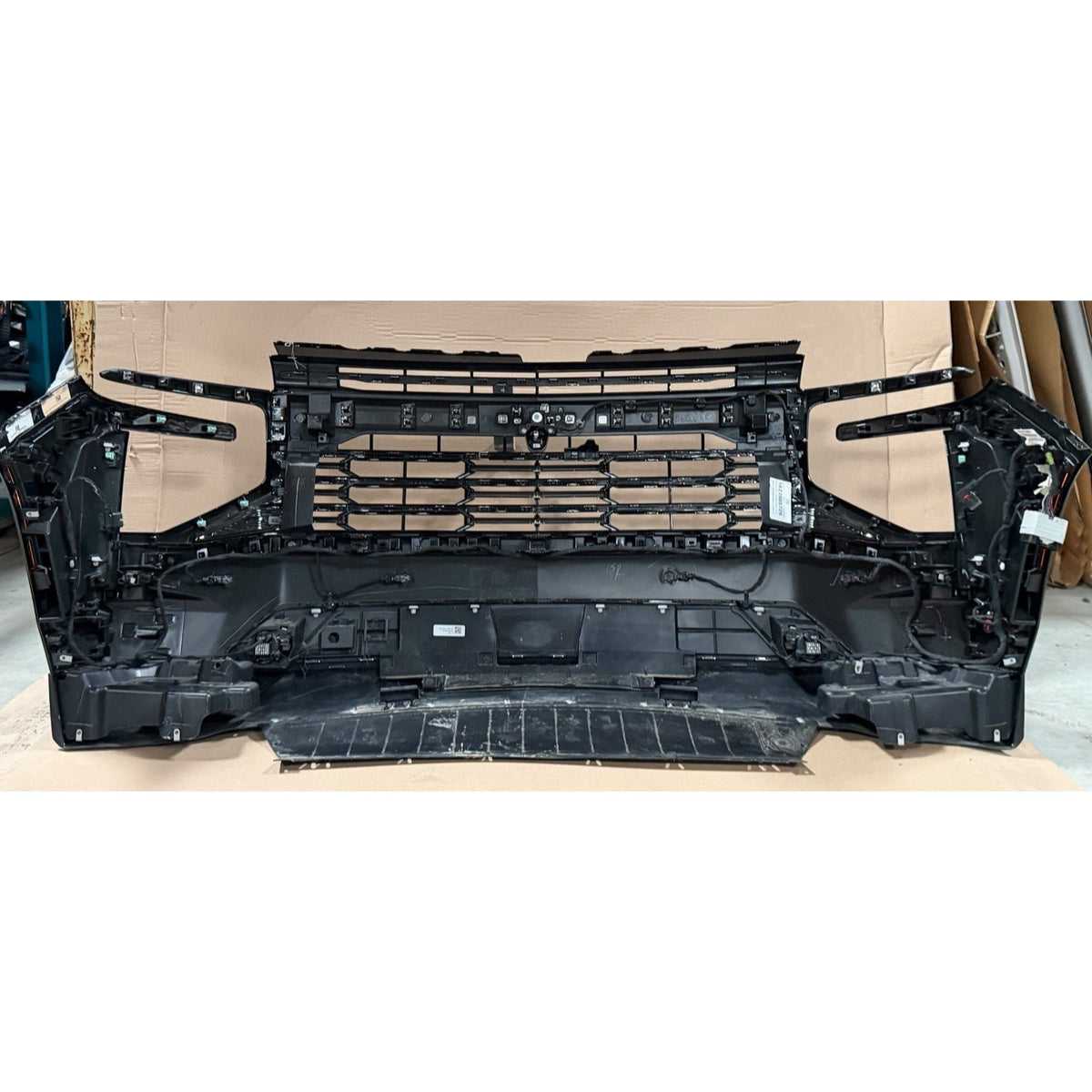 2025-2027 Chevy Tahoe/Suburban Premier Front Bumper Assembly w/ Fog, Sensors & Camera OEM Takeoff GBA Black