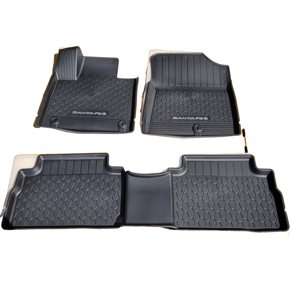 Hyundai Santa Fe OEM all-season fitted floor liner set S2F13-AU200 — photo 1