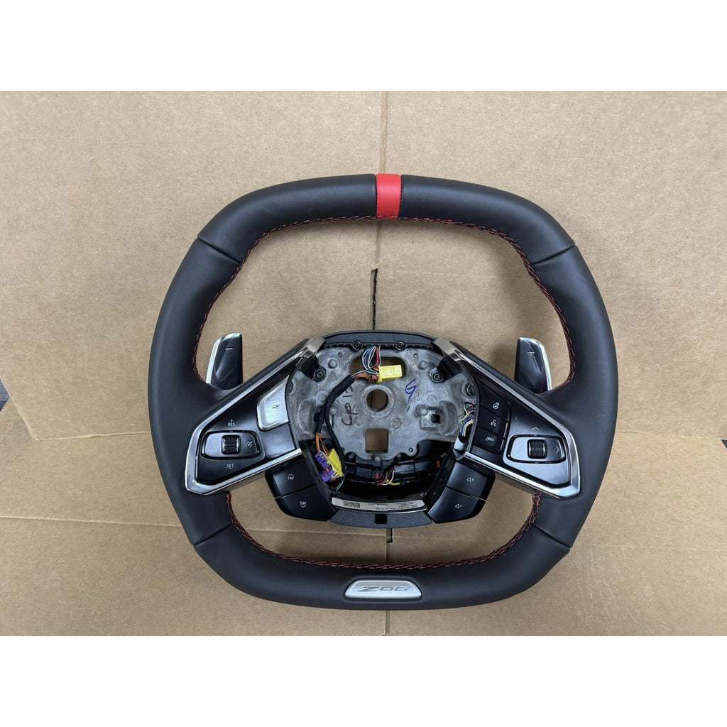 2021-2025 Chevrolet Corvette Z06 Steering Wheel Black Leather OEM NEW 85521366