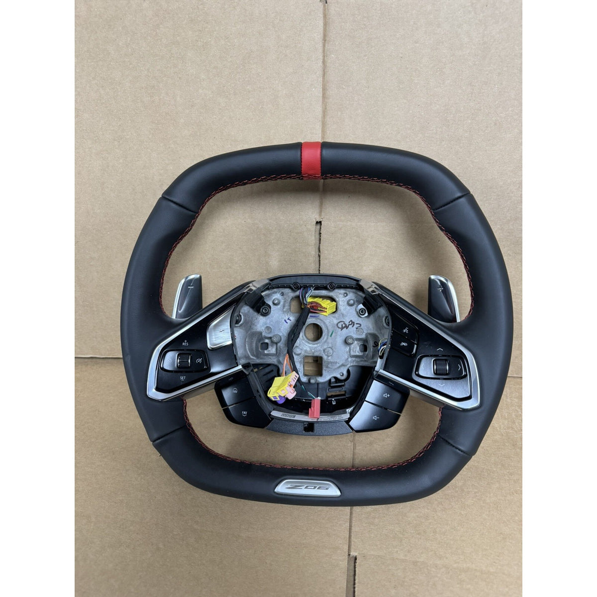 2021-2025 Chevrolet Corvette Z06 Steering Wheel Black Leather OEM NEW 85521366