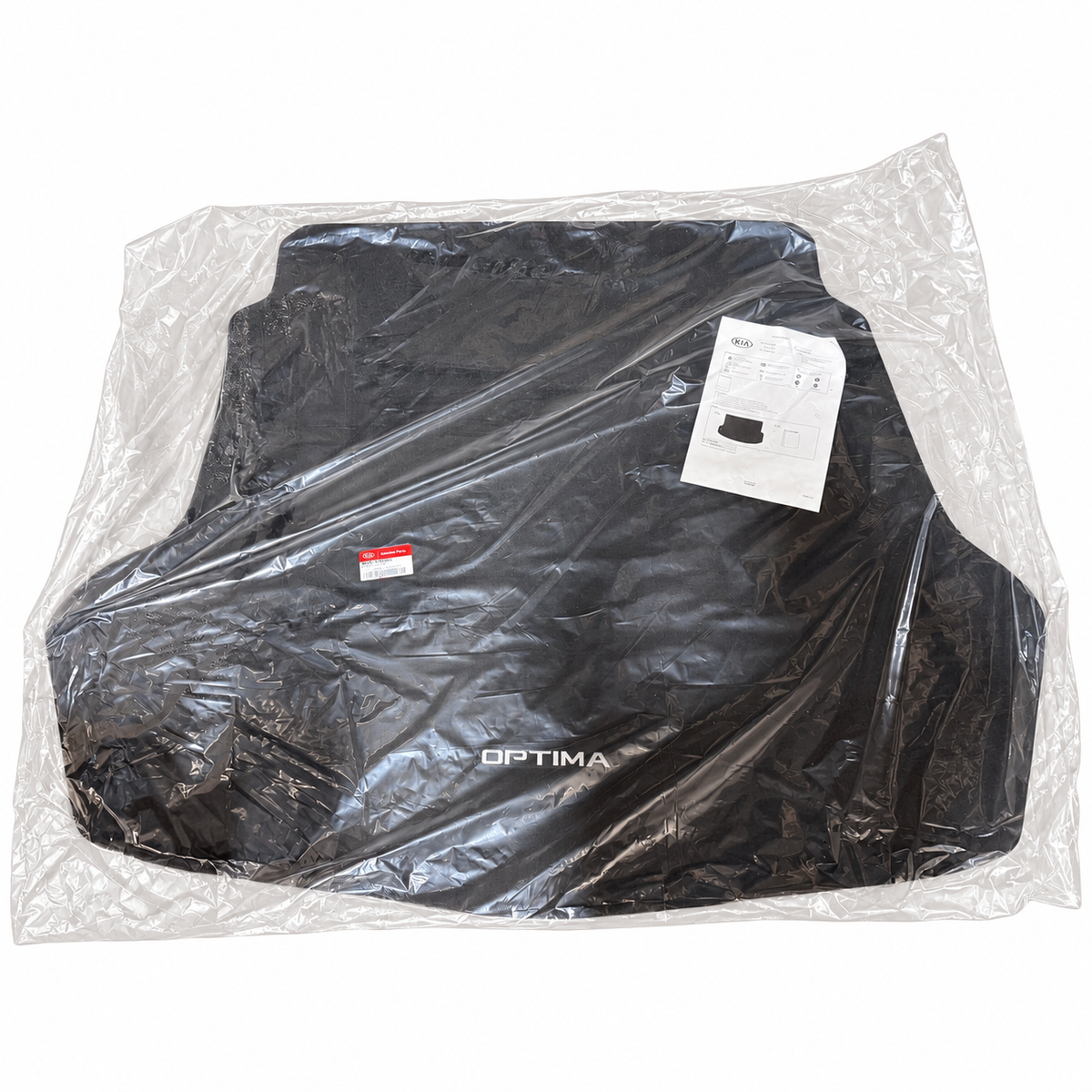 Kia Optima cargo mat D5F12-AC001 – complete mat on white background