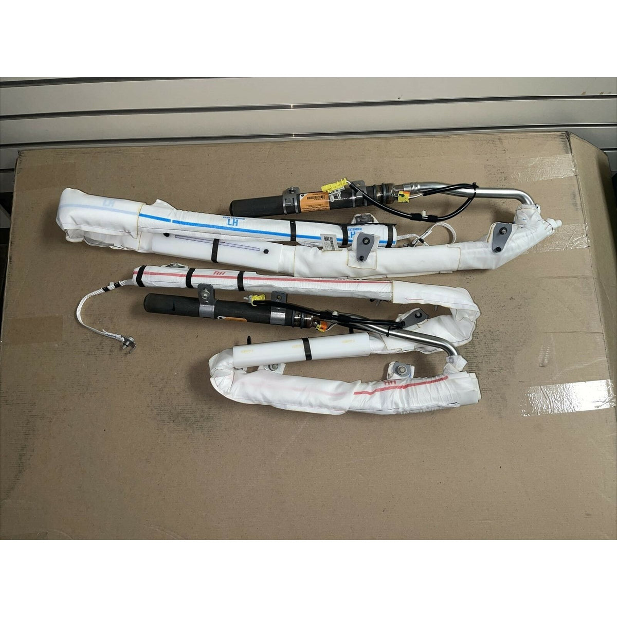 2014-2018 Chevy Silverado GMC Sierra 1500 2500 3500 Extended Cab LH RH Roof Curtain Airbag Set OEM 87838199