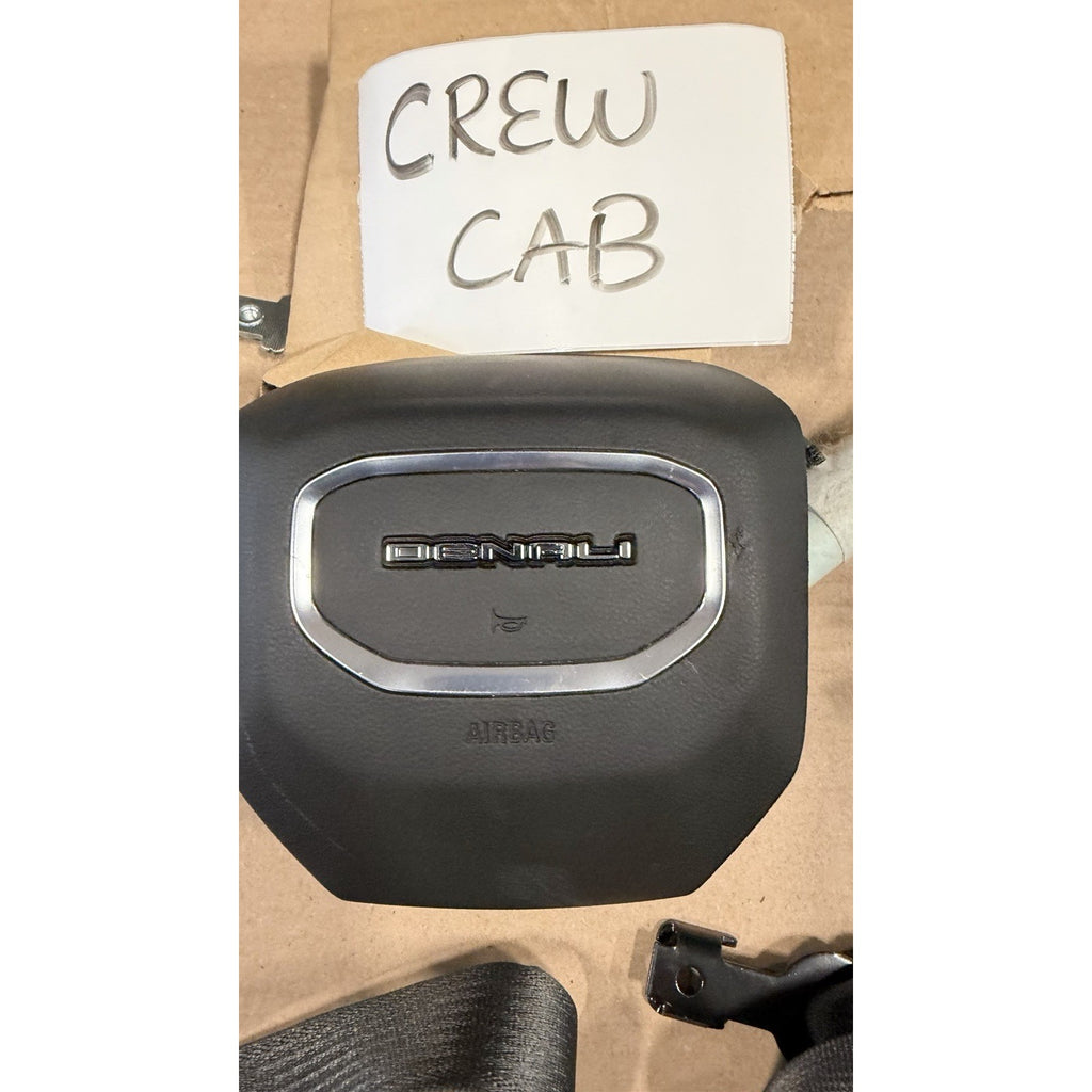 2019-2026 GMC Sierra Denali CREW CAB LH RH Seatbelt ROOF and Driver AIRBAG OEM NEW
