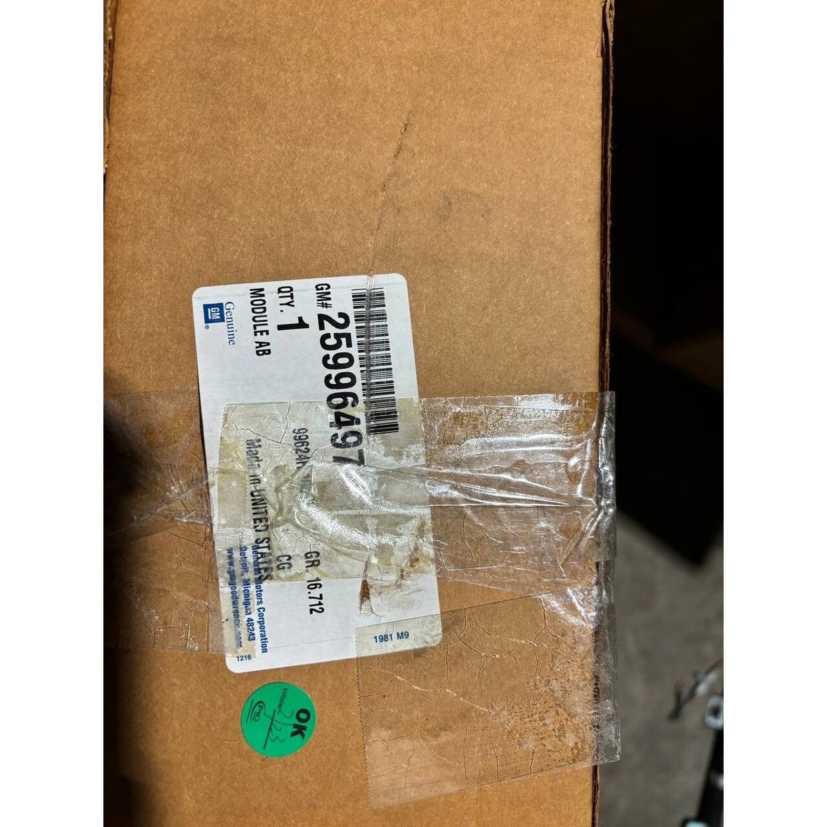 2007-2009 Hummer H2 LH Driver Roof Curtain Airbag OEM 25996497