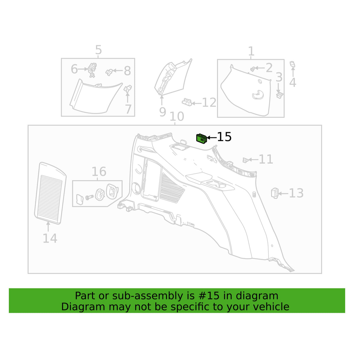2021-2023 GMC Yukon/Yukon XL Jet Black USB Receptacle OEM 13534567