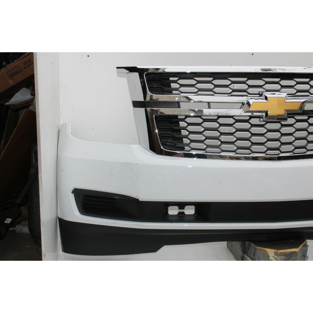 2015-2020 Chevy Tahoe Suburban Front Bumper ASM W/Tow Summit White OEM