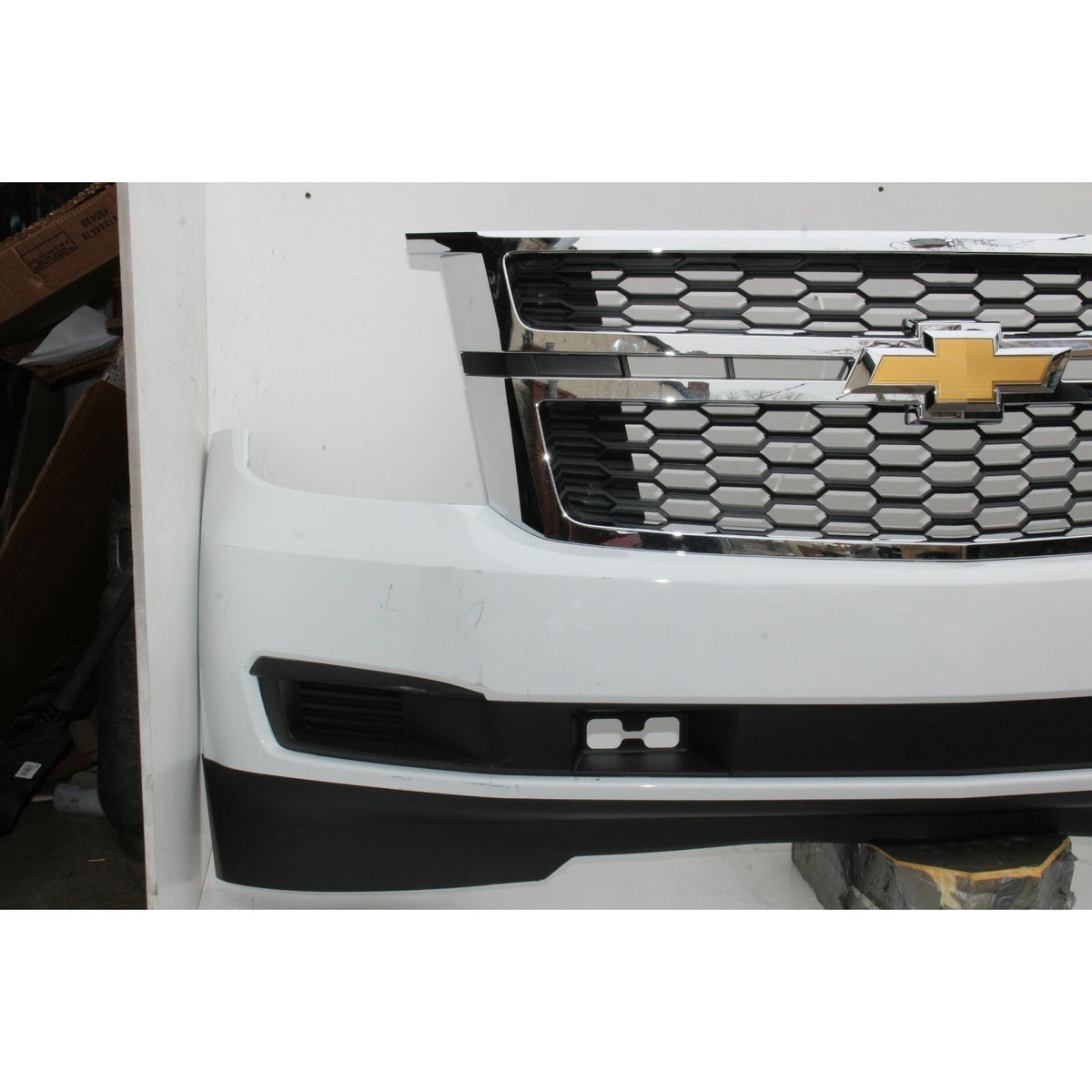 2015-2020 Chevy Tahoe Suburban Front Bumper ASM W/Tow Summit White OEM