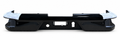 Black Silverado HD rear bumper with parking sensors and original protective film