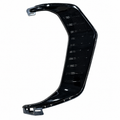 Black LH Cadillac front bumper bezel, front view