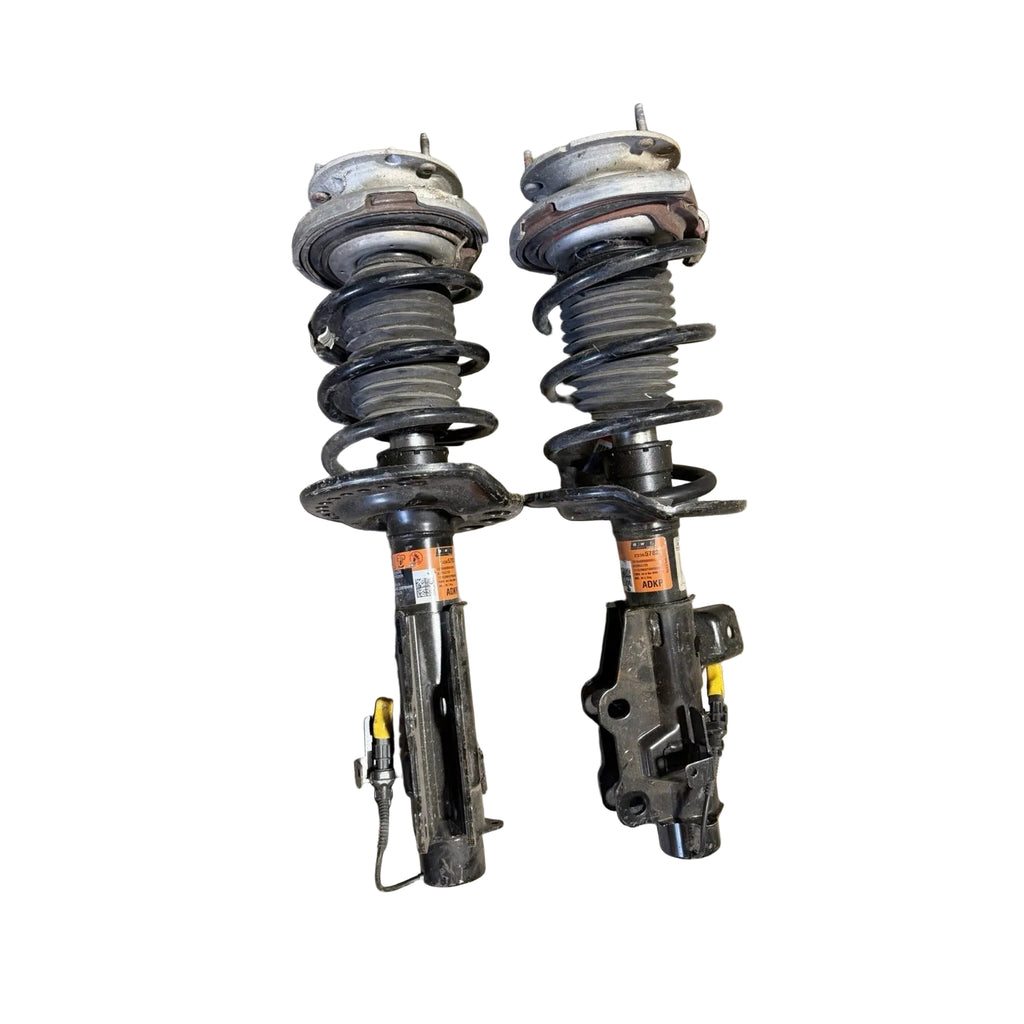 Chevrolet Camaro front LH and RH electronic strut assemblies with springs and upper mounts