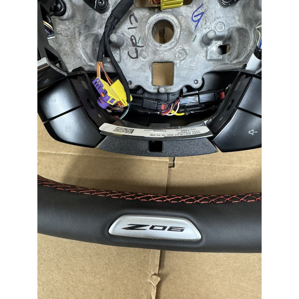 2023-2024 Chevrolet Corvette Z06 Steering Wheel Black Leather W/Heat OEM NEW 85521362