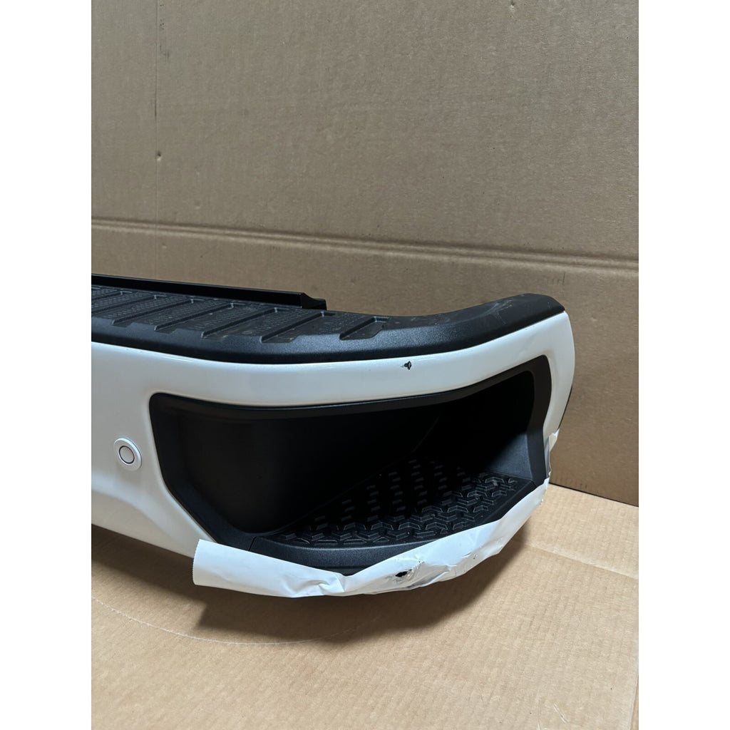 2020-2025 Chevy Silverado HD GMC Sierra 2500HD 3500HD Rear Bumper W/Sensors OEM ABALONE WHITE