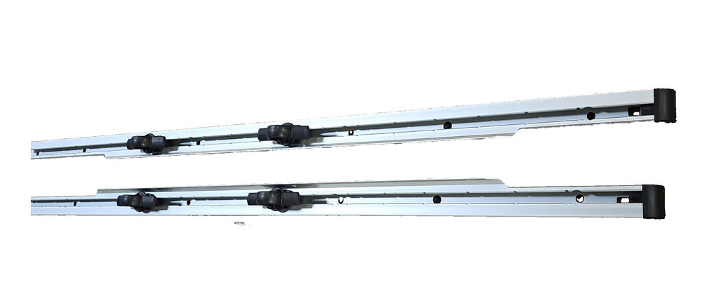 Mopar bed cargo rails with four attached sliding tie-down loops