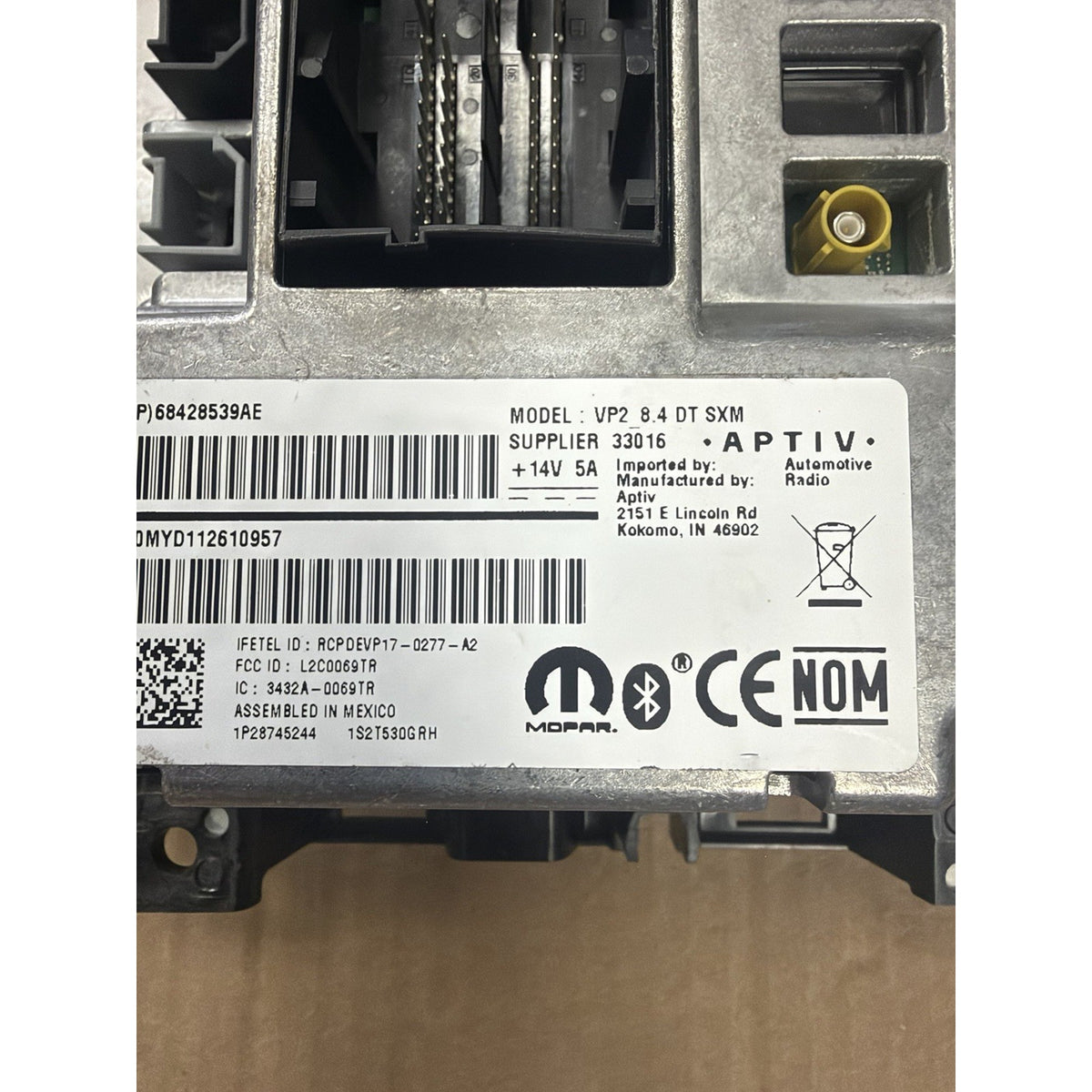 2019-2020 Ram 1500 Mopar Multi Media Radio 68428539AE OEM New