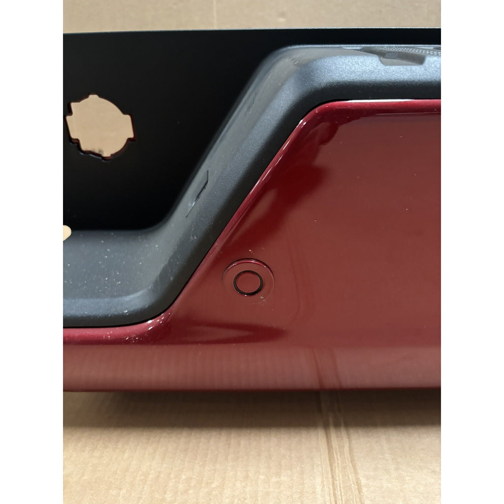2019-2025 GMC Sierra 1500 Chevrolet Silverado 1500 Rear Bumper W/Sensors SINGLE EXHAUST OEM CHERRY RED