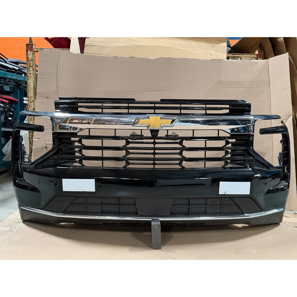 2025-2027 Chevy Tahoe Suburban Front Bumper Assembly w/ Fog, Sensors & Camera OEM Takeoff GBA Black