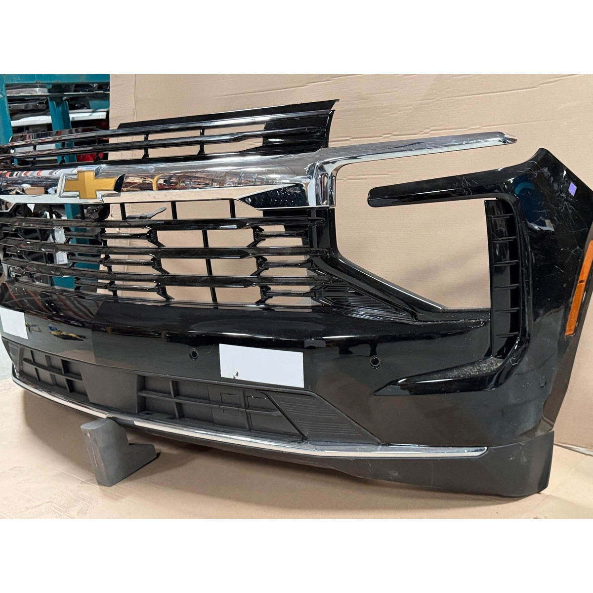 2025-2027 Chevy Tahoe Suburban Front Bumper Assembly w/ Fog, Sensors & Camera OEM Takeoff GBA Black