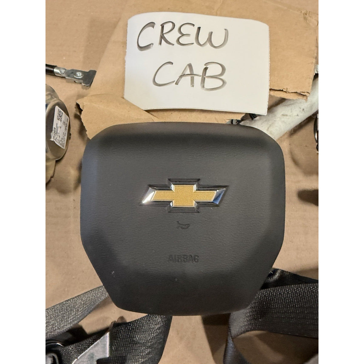 2019-2026 Chevy Silverado CREW CAB LH RH Seatbelt ROOF Curtain Driver AIRBAG OEM SET