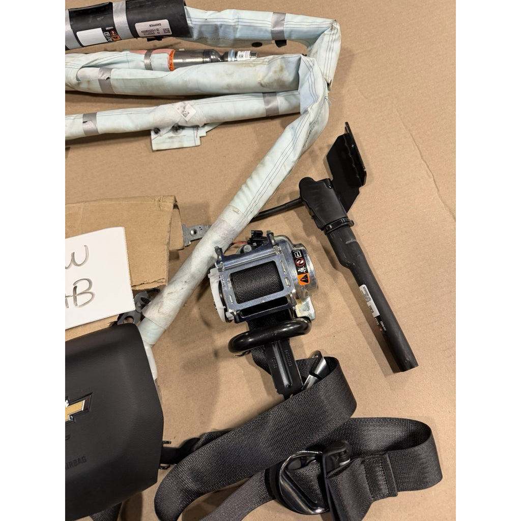2019-2026 Chevy Silverado CREW CAB LH RH Seatbelt ROOF Curtain Driver AIRBAG OEM SET